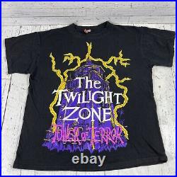 Twilight Zone Tower of Terror Shirt Vintage 1990's Single Stitch L Walt DISNEY