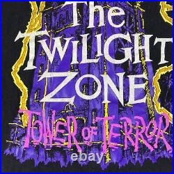 Twilight Zone Tower of Terror Shirt Vintage 1990's Single Stitch L Walt DISNEY Twilight Zone Tower of Terror Shirt Vintage 1990's Single Stitch L Walt DISNEY