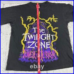 Twilight Zone Tower of Terror Shirt Vintage 1990's Single Stitch L Walt DISNEY