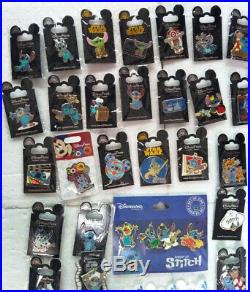Used disney stitch pins trading collection badges LE pins booster lot