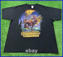 VINTAGE 90s Disney World COUNTDOWN TO EXTINCTION Dinosaur Ride T Shirt USA 2XL