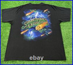 VINTAGE 90s Disney World COUNTDOWN TO EXTINCTION Dinosaur Ride T Shirt USA 2XL