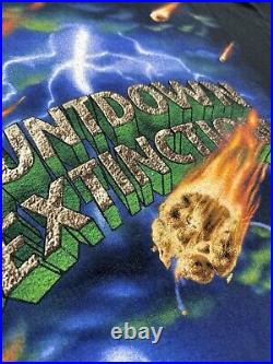 VINTAGE 90s Disney World COUNTDOWN TO EXTINCTION Dinosaur Ride T Shirt USA 2XL