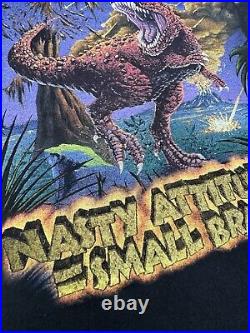 VINTAGE 90s Disney World COUNTDOWN TO EXTINCTION Dinosaur Ride T Shirt USA 2XL