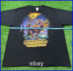 VINTAGE 90s Disney World COUNTDOWN TO EXTINCTION Dinosaur Ride T Shirt USA 2XL