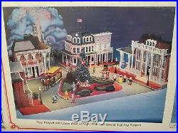 VTG 1988 Disney World Theme Park Magic TOWN SQUARE PLAY SET + LIGHTING SYSTEM