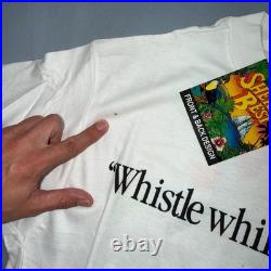 VTG 90s Disney Snow White Whistle While You Work NOS Graphic T Shirt Theme Park