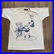 VTG 90s Mickey Mouse Disney T Shirt Size L-XL Single Stitch Tan Rare Tag