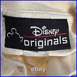 VTG 90s Mickey Mouse Disney T Shirt Size L-XL Single Stitch Tan Rare Tag