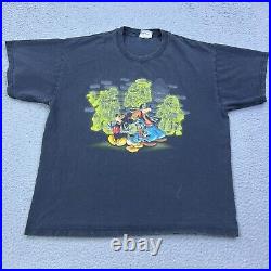 VTG 90s Walt Disney World Haunted Mansion Movie Hitchhiking Ghosts Shirt Size L