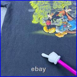 VTG 90s Walt Disney World Haunted Mansion Movie Hitchhiking Ghosts Shirt Size L