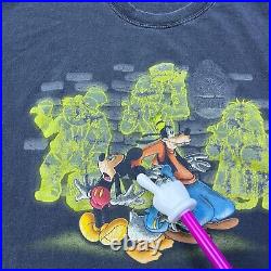 VTG 90s Walt Disney World Haunted Mansion Movie Hitchhiking Ghosts Shirt Size L