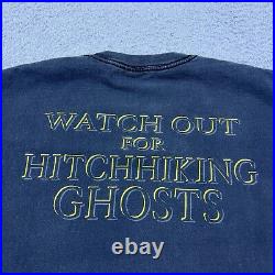 VTG 90s Walt Disney World Haunted Mansion Movie Hitchhiking Ghosts Shirt Size L