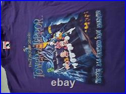 VTG 90s Walt Disney World Tower Of Terror The Twilight Zone Promo T-Shirt USA L