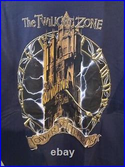 VTG 90s Walt Disney World Tower Of Terror The Twilight Zone T-Shirt USA XXL NWT