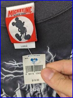 VTG Disney Mickey Inc Tower Of Terror It's a Scream Theme Park T-Shirt Deadstock