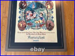 VTG Disneyland Sign Snow White's Scary Adventures Walt Disney Theme Park Land