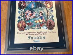 VTG Disneyland Sign Snow White's Scary Adventures Walt Disney Theme Park Land