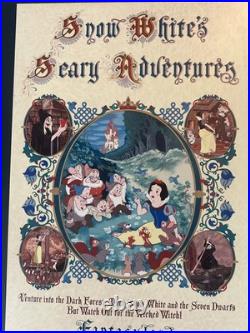 VTG Disneyland Sign Snow White's Scary Adventures Walt Disney Theme Park Land