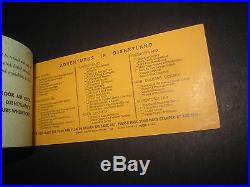 VTg 1976 PASS complete DISNEYLAND Theme Park BOOK ADULT ALL TICKET ATTACHED RARE