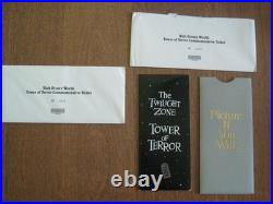 Very Rare WDW 2 1994 TwZone Tower of Terror Commemorative Tickets one unopened