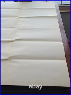 Vintage 1968 Disneyland Theme Park Map Large Size 30x45 Souvenir Walt Disney