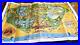 Vintage 1979 Disneyland Theme Park Souvenir Map Poster 44×30 Disney with Bag