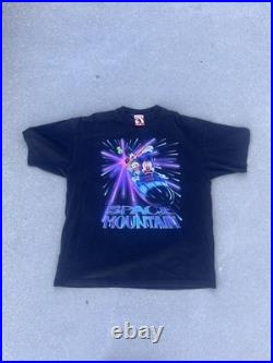 Vintage 1990's Disney Space Mountain Theme Park Ride Tee Shirt Size XXL