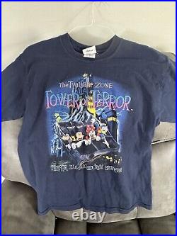 Vintage 1990s Twilight Zone Tower of Terror Hollywood Hotel Mouse T Shirt Size L