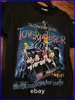Vintage 1990s Twilight Zone Tower of Terror Hollywood Hotel Mouse T Shirt Size S