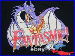 Vintage 80's Disney Fantasmic! T Shirt Size (L) Mickey Mouse Sorcerer Dragon Vintage 80's Disney Fantasmic! T Shirt Size (L) Mickey Mouse Sorcerer Dragon