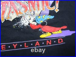 Vintage 80's Disney Fantasmic! T Shirt Size (L) Mickey Mouse Sorcerer Dragon Vintage 80's Disney Fantasmic! T Shirt Size (L) Mickey Mouse Sorcerer Dragon
