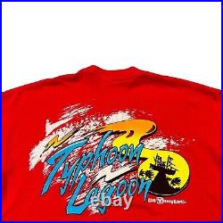 Vintage 80s 90s Disney's TYPHOON LAGOON Water Theme Park Ride T-Shirt Adult Sz L