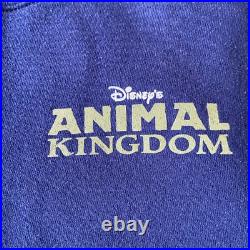 Vintage 90s Disney Animal Kingdom Sweatshirt Mens XL Blue Mickey Theme Park Logo