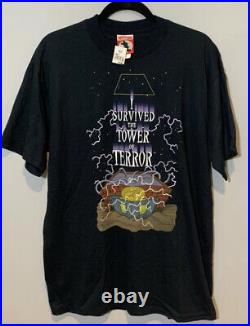 Vintage 90s Disney Parks Tower Of Terror T-Shirt Men's Size Large New With Tags
