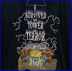 Vintage 90s Disney Parks Tower Of Terror T-Shirt Men's Size Large New With Tags