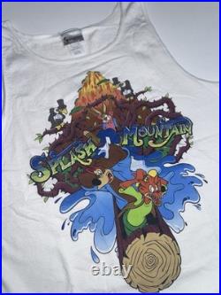Vintage 90s Disney Splash Mountain Magic Kingdom Rare Mens Shirt XL Tank Top Vintage 90s Disney Splash Mountain Magic Kingdom Rare Mens Shirt XL Tank Top