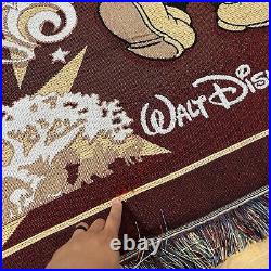 Vintage 90s Disney World Fringe Floor Rug Theme Parks Landmarks Decorative 58x50 Vintage 90s Disney World Fringe Floor Rug Theme Parks Landmarks Decorative 58x50