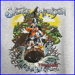 Vintage 90s Disney World Splash Mountain Dry Is Not An Option Theme Park Shirt
