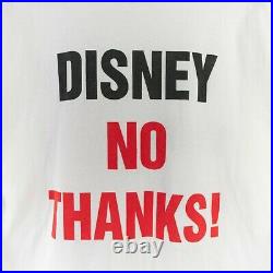 Vintage 90s Keep Virginia Clean Anti Disney Theme Park T-Shirt Size Large