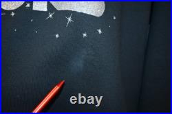 Vintage 90s STAR WARS TOURS DISNEY THEME PARK RIDE GLITTER RAGLAN SWEATSHIRT L