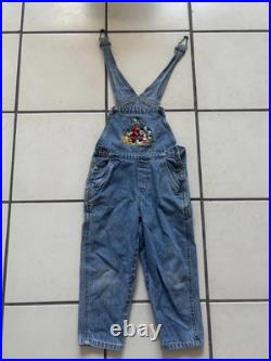 Vintage Authentic Early 90s Disneyland Theme Park And Resorts Overalls 4 T RARE