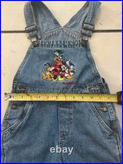 Vintage Authentic Early 90s Disneyland Theme Park And Resorts Overalls 4 T RARE