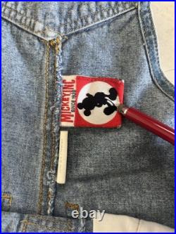 Vintage Authentic Early 90s Disneyland Theme Park And Resorts Overalls 4 T RARE