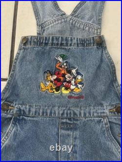 Vintage Authentic Early 90s Disneyland Theme Park & Resorts Overalls 7-8 T RARE Vintage Authentic Early 90s Disneyland Theme Park & Resorts Overalls 7-8 T RARE