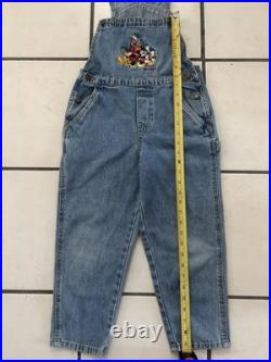 Vintage Authentic Early 90s Disneyland Theme Park & Resorts Overalls 7-8 T RARE Vintage Authentic Early 90s Disneyland Theme Park & Resorts Overalls 7-8 T RARE