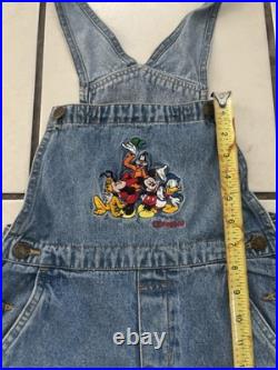 Vintage Authentic Early 90s Disneyland Theme Park & Resorts Overalls 7-8 T RARE Vintage Authentic Early 90s Disneyland Theme Park & Resorts Overalls 7-8 T RARE