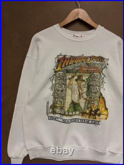 Vintage Disney Designs White Indiana Jones MGM Studio's Theme Park Size Large