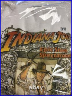 Vintage Disney Designs White Indiana Jones MGM Studio's Theme Park Size Large