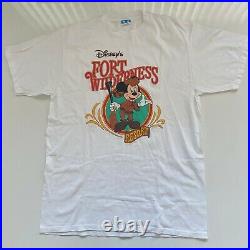 Vintage Disney Fort Wilderness Resort Mickey Mouse Logo T-Shirt Mens Large